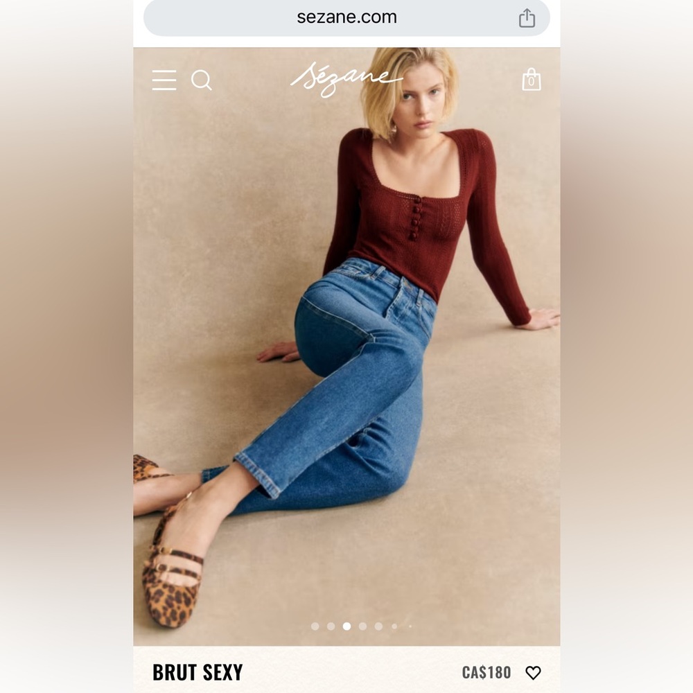 Sezane Brut Sexy Denim Jeans size 28